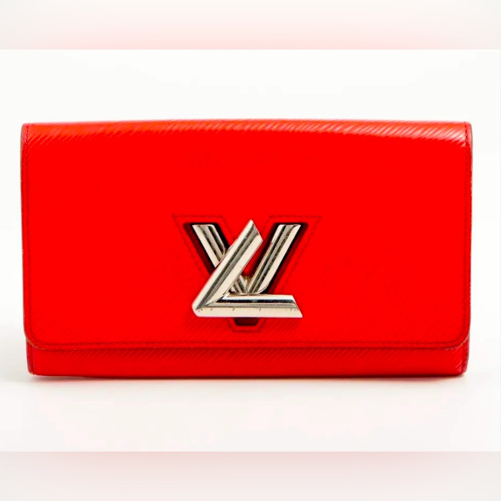Louis Vuitton Epi Portefouille Twist Coquelicot Wallet - Picture 1 of 11